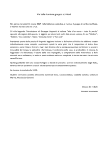 Verbale riunione gruppo scrittori