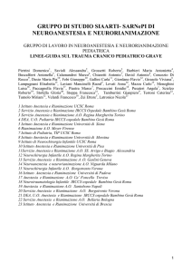 SARNePI DI NEUROANESTESIA E NEURORIANIMAZIONE