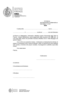 chiavi porta di legno - DIMAI - Università degli Studi di Firenze