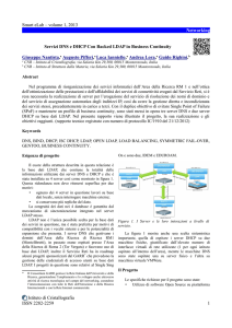 Servizi DNS e DHCP Con Backed LDAP in Business Continuity