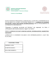 Elenco idonei Laureato Scienze politiche CAPELLI