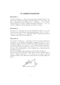per il weekend, testi dell`esercitazione di lunedi