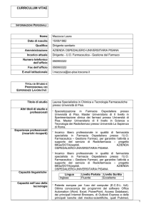 CV - Azienda Ospedaliero