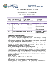 Dipartimento di Farmacia-Scienze del Farmaco