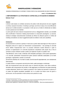 l`empowerment e le strategie di coping