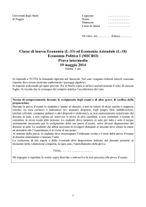 Esame Micro 2014_02 - Università degli Studi di Foggia