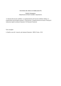 Economia del mercato mobiliare - "PARTHENOPE"