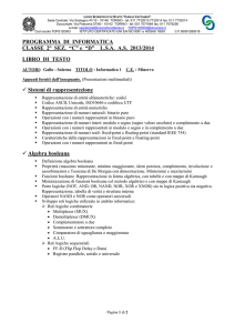 PROGRAMMA DI INFORMATICA CLASSE 2° SEZ