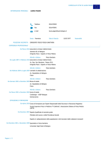 cv report - AUSL Bologna