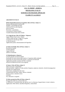 modena programma svolto scienze e tecnologie applicate classe 2
