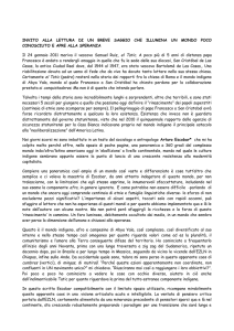 INVITO ALLA LETTURA DI UN BREVE SAGGIO CHE ILLUMINA UN