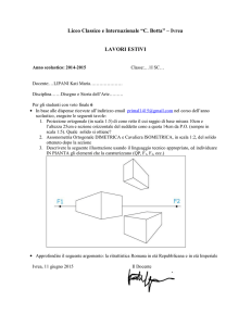 Liceo Classico e Internazionale “C. Botta” – Ivrea LAVORI ESTIVI