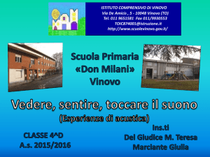 Vedere, sentire, toccare il suono