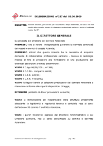 delibera 237- sel tecnico di radiologia medica
