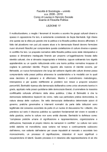 Lezione 17 - Multiculturalismo in Benhabib