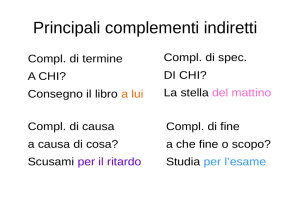 complementi indiretti