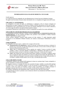 informazioni sugli esami di medicina nucleare