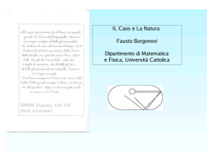 Predicibilità e caos nella fisica contemporanea (file pdf contenente
