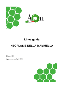 Linee guida. Neoplasie della mammella