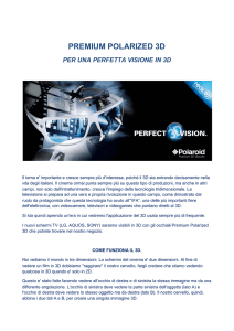 premium polarized 3d per una perfetta visione in 3d