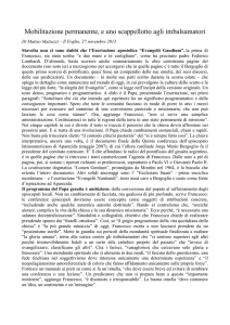 Mobilitazione permanente, e uno scappellotto agli imbalsamatori