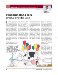 l`endocrinologia della produzione del latte