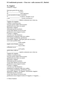 Il Condizionale presente – Cloze test - nella canzone di L. Battisti: Sì