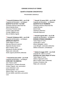 COMUNE DI RIVALTA DI TORINO QUARTA STAGIONE