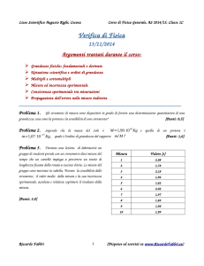 Verifica del 13.11.2014