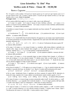 Liceo Scientifico “U. Dini” Pisa Verifica orale di Fisica
