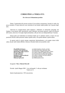 corso per la terza eta - Centro Scientifico del Movimento