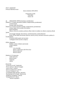 Prof.ssa Valentina Conci Anno scolastico 2015/2016 Programma sv