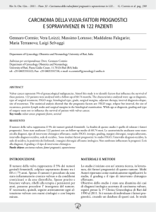 CARCINOMA dELLA VuLVA:fATTORI
