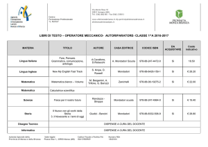 LIBRI DI TESTO – OPERATORE MECCANICO