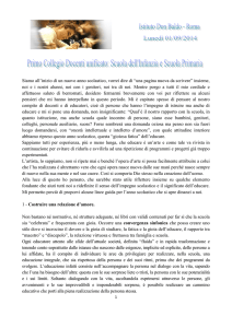 Siamo all`inizio di un nuovo anno scolastico