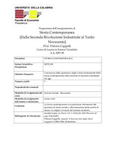 Storia Contemporanea [Dalla Seconda Rivoluzione Industriale al