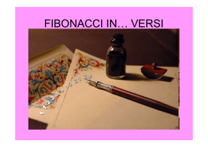 FIBONACCI IN… VERSI