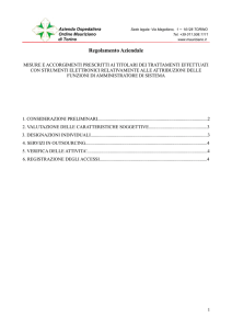 Regolamento Amministratore di Sistema