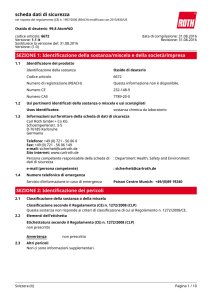 Scheda Dati di Sicurezza: Ossido di deuterio
