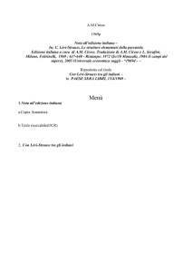 C. Lévi-Strauss, Le strutture elementari della parentela