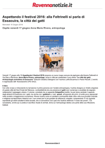 alla Feltrinelli si parla di Essaouira, la città dei gatti