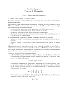 Precorso 1 - Dipartimento di Matematica e Informatica