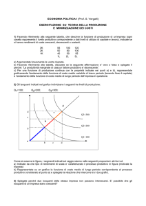 ECONOMIA POLITICA I (Prof. S. Vergalli) - Digilander