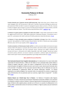 Economia polacca in breve. Febbraio 2015