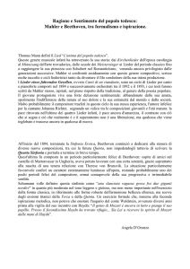 Ragione e Sentimento del popolo tedesco: Mahler e Beethoven, tra