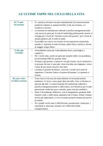 le ultime tappe nel ciclo della vita