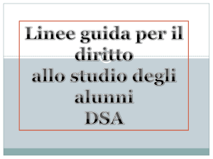 Linee guida alunni con DSA
