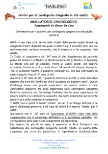 Centro per le Cardiopatie Congenite in età adulta