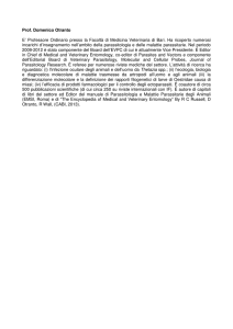 Prof. Domenico Otranto E` Professore Ordinario presso la Facoltà di