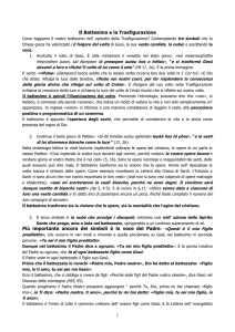 Il battesimo e la Trasfigurazione - Parrocchia della Trasfigurazione